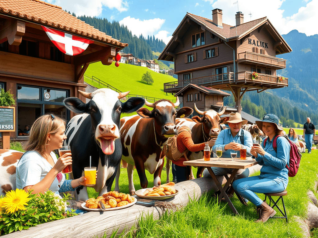 Hero image for The cow bar will feature a spacious outdoor area where cows are kept in a friendly environment allo