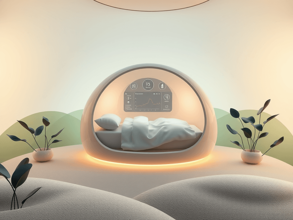 Hero image for The sleeping pod is designed to create an optimal sleep environment by isolating the user from exter