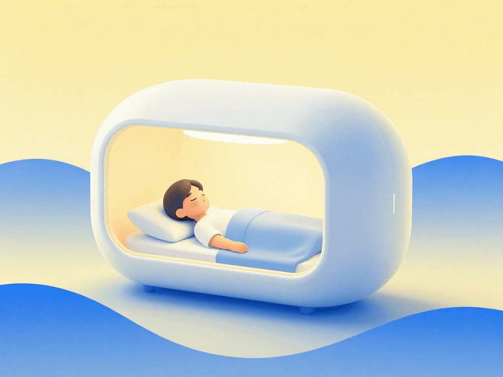 Hero image for The sleep cell is a personal sleep environment that combines sleep tracking technology with physical